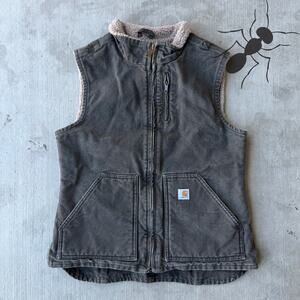 Vintage Y2K Carhartt WOMENS WV001 green work wear vest